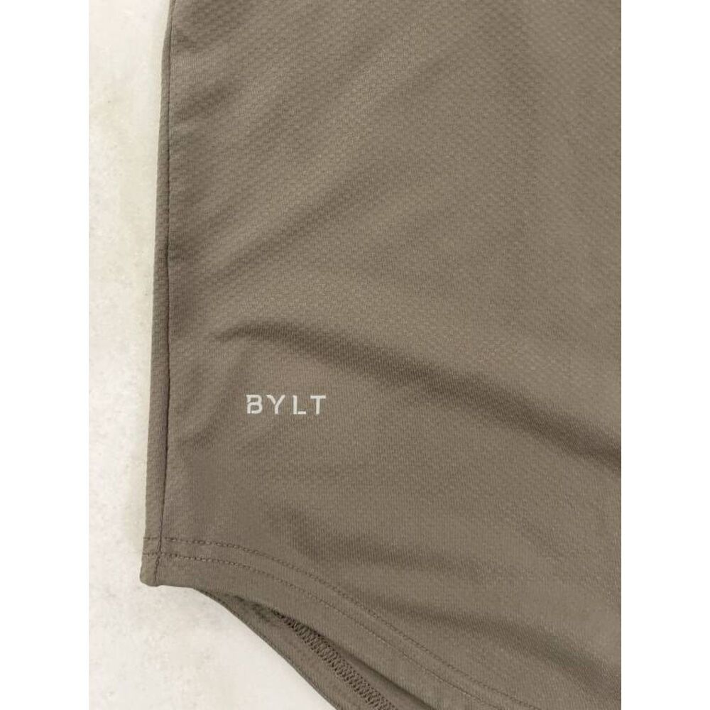 BYLT Premium Basics Men's Performance+ Tank Top Drop Cut Khaki L
